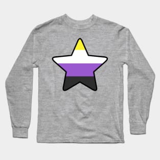 Non-binary Pride Star Long Sleeve T-Shirt